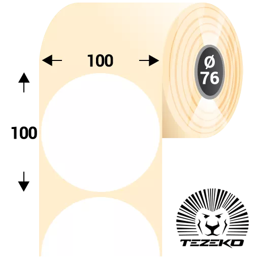 100 mm x 100 mm Papírové Kotoučové etikety Bílý ( 2500 etikety/kotúč ) 100 mm x 100 mm Papírové Kotoučové etikety Bílý ( 2500 etikety/kotúč ) P1000010000-021