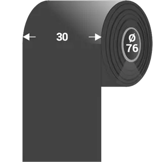 30 mm Textilní Kontinuální spotřební materiál Tezeko Černá ( 200 m )