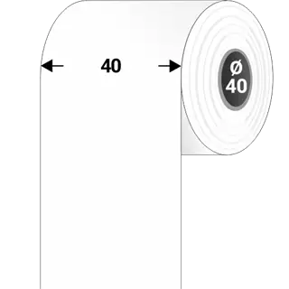 40 mm Textilní Kontinuální spotřební materiál Tezeko Bílý ( 50 m )
