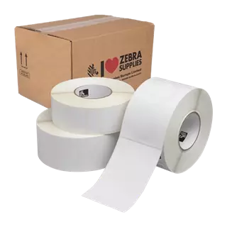 105 mm x 105 mm Plast Kotúčové etikety Biela ( 543 etikety/kotúč )