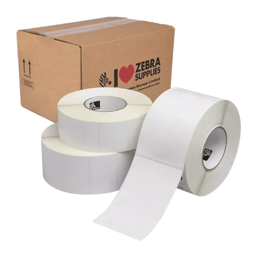 105 mm x 105 mm Plast Kotúčové etikety Biela ( 543 etikety/kotúč )