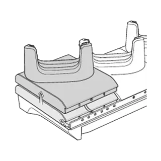 ZEBRA TC53/58 ADAPTER TÖLTŐÁLLOMÁSOKHOZ, 5 ESZKÖZHÖZ. AZ ADAPTER AZ ADATKAPCSOLATOT ÉS A GYORSTÖLTÉS